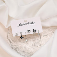 Load image into Gallery viewer, 5Pcs Fashion Butterfly Stud Earring Set For Women Heart Rromantic Eardrop Trendy Jewelry Gifts INS