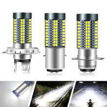 Load image into Gallery viewer, H4/H6/BA20D/P15D 12V-24V 6000K LED Motor Bulb Motorcycle Headlight 126smd Chips Lamp Car Headlight Bulbs Hi Lo Light