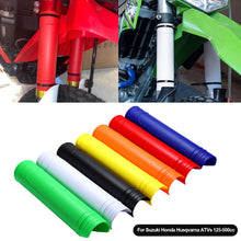Load image into Gallery viewer, Pair Universal Motorcycle Fork Cover Shock Absorber Guard Protector For Suzuki Honda Husqvarna ATVs 125-500cc