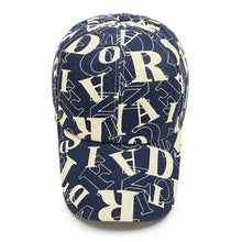 Load image into Gallery viewer, Fashion Embroidery Alphabet Print Baseball Cap Summer Breathable Sunscreen Large Brim Visor Hat Ins Hip Hop Street Driver's Cap
