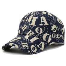 Load image into Gallery viewer, Fashion Embroidery Alphabet Print Baseball Cap Summer Breathable Sunscreen Large Brim Visor Hat Ins Hip Hop Street Driver's Cap