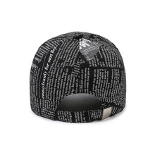 Load image into Gallery viewer, Newspaper Pattern Personality Graffiti Baseball Cap Fashion Street Hip Hop Duck Cap Outdoor Sports Visor Sun Protection Visor Hat Truck Driver Hat