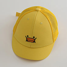 Load image into Gallery viewer, Summer Children's Sunscreen Breathable Sun Visor Hat Cute Cartoon Animal Duck Cap Little Child Short Brim Baseball Cap