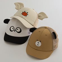 Load image into Gallery viewer, Summer Children's Sunscreen Breathable Sun Visor Hat Cute Cartoon Animal Duck Cap Little Child Short Brim Baseball Cap