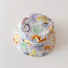 Load image into Gallery viewer, Children's Cartoon Cute Big Eyes Fisherman Hat Double-Sided Wearable Cartoon Graffiti Sun Visor Cap Breathable Unique Fashion Accessories