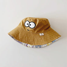 Load image into Gallery viewer, Children's Cartoon Cute Big Eyes Fisherman Hat Double-Sided Wearable Cartoon Graffiti Sun Visor Cap Breathable Unique Fashion Accessories