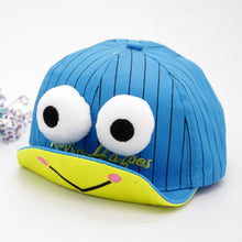 Load image into Gallery viewer, Spring And Summer Children's Cute Fun Big Eye Frog Baby Sun Hat Sunscreen Breathable With Velcro Adjustable Duck Cap