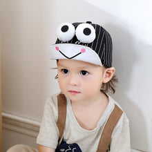 Load image into Gallery viewer, Spring And Summer Children's Cute Fun Big Eye Frog Baby Sun Hat Sunscreen Breathable With Velcro Adjustable Duck Cap