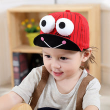 Load image into Gallery viewer, Spring And Summer Children's Cute Fun Big Eye Frog Baby Sun Hat Sunscreen Breathable With Velcro Adjustable Duck Cap