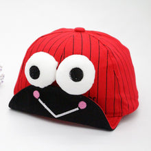 Load image into Gallery viewer, Spring And Summer Children's Cute Fun Big Eye Frog Baby Sun Hat Sunscreen Breathable With Velcro Adjustable Duck Cap