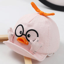 Load image into Gallery viewer, Baby Cartoon Duck Cap Spring And Summer Cute Three-Dimensional Duck Breathable Visor Hat With Foldable Brim For Kids From Jan-Oct