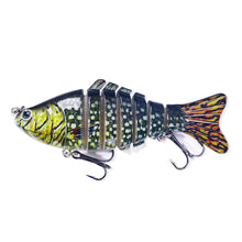 Load image into Gallery viewer, 7 Knots 10cm15g Multi-Section Fish Luya Bionic Baits Wobblers Barracuda Lures Artificial Hard Hook Fishing Equipment