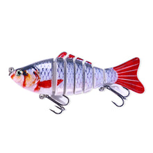 Load image into Gallery viewer, 7 Knots 10cm15g Multi-Section Fish Luya Bionic Baits Wobblers Barracuda Lures Artificial Hard Hook Fishing Equipment