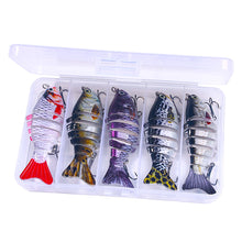 Load image into Gallery viewer, 7 Knots 10cm15g Multi-Section Fish Luya Bionic Baits Wobblers Barracuda Lures Artificial Hard Hook Fishing Equipment