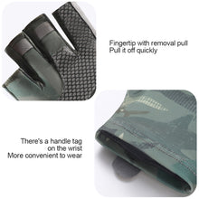 Load image into Gallery viewer, Summer Ice Silk Sunscreen Luya Gloves Men's Half Finger Outdoor Sweat-Absorbing Breathable Anti-Slip Anti-Thorn Gloves Tiger Mouth Thickened Elastic Sports Fishing Equipment