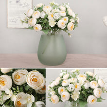 Load image into Gallery viewer, 1 Bouquet 30cm Artificial Peony Tea Rose Flowers 10 Head Camellia Silk Fake Flower For DIY Home Garden Wedding Decor