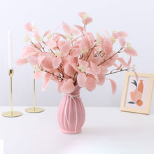 Load image into Gallery viewer, Artificial Flowers Eucalyptus Leaves Branch Fake Plant Decoration for Wedding Home Flower Arrangement Blue Pink Eucalyptus Decor
