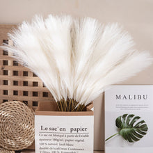 Load image into Gallery viewer, 3Pcs Artificial Fluffy Pampas Grass Bouquet Wedding Party Decoration Boho Fake Reed Plant Flowers for DIY Room Home Decor