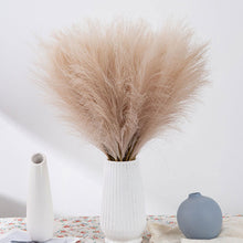 Load image into Gallery viewer, 6Pcs Artificial Fluffy Pampas Grass Bouquet Wedding Party Decoration Boho Fake Reed Plant Flowers for DIY Room Home Decor
