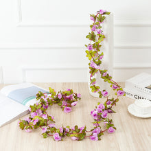 Load image into Gallery viewer, 45 Heads Artificial Flowers Vine Rose DIY Fake Plant Leaf DIY Hanging Vine Home Party Wedding Decoration Rattan Trailing Fake Flowers