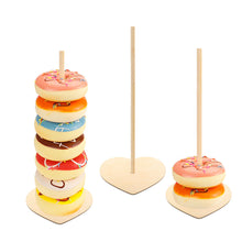 Load image into Gallery viewer, 1Pcs Wooden Doughnut Stand Donut Wall Display Holder Wedding Party Decor Dessert Doughnut Table Holder Kids Birthday