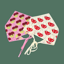 Load image into Gallery viewer, Sweet Cute Strap Hair Bag Headscarf Hat Small Mushroom Strawberry Handmade Crochet Hollow Triangle Headband Towel