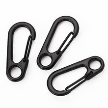 Load image into Gallery viewer, 50pcs Lobster Clasp Buckle Keychian Mini Carabiners Outdoor Camping Hiking Buckles Alloy Spring Snap Hooks Keychains Tool Clips