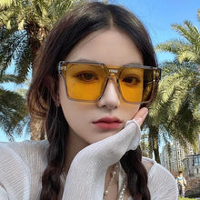 Load image into Gallery viewer, Fashion Oversized Square One-piece Sunglasses Women Retro Mirror Lens Eyewear Shades UV400 Men Punk Sun Glasses