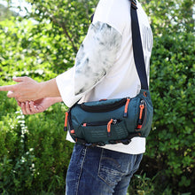 Load image into Gallery viewer, Unisex Waterproof Nylon Belt Fanny Pack Shoulder Messenger Bag Large Capacity Travel Pouch Sling Chest Waist Bags