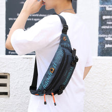 Load image into Gallery viewer, Unisex Waterproof Nylon Belt Fanny Pack Shoulder Messenger Bag Large Capacity Travel Pouch Sling Chest Waist Bags
