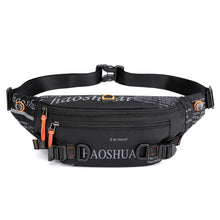 Load image into Gallery viewer, Unisex Waterproof Nylon Belt Fanny Pack Shoulder Messenger Bag Large Capacity Travel Pouch Sling Chest Waist Bags