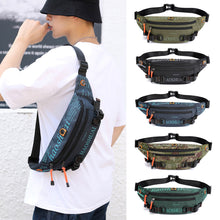 Load image into Gallery viewer, Unisex Waterproof Nylon Belt Fanny Pack Shoulder Messenger Bag Large Capacity Travel Pouch Sling Chest Waist Bags