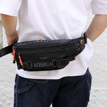 Load image into Gallery viewer, Unisex Waterproof Nylon Belt Fanny Pack Shoulder Messenger Bag Large Capacity Travel Pouch Sling Chest Waist Bags