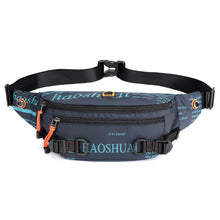 Load image into Gallery viewer, Unisex Waterproof Nylon Belt Fanny Pack Shoulder Messenger Bag Large Capacity Travel Pouch Sling Chest Waist Bags