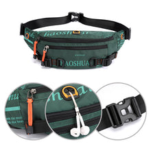 Load image into Gallery viewer, Unisex Waterproof Nylon Belt Fanny Pack Shoulder Messenger Bag Large Capacity Travel Pouch Sling Chest Waist Bags