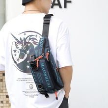 Load image into Gallery viewer, Unisex Waterproof Nylon Belt Fanny Pack Shoulder Messenger Bag Large Capacity Travel Pouch Sling Chest Waist Bags