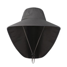 Load image into Gallery viewer, UPF40+ Fisherman Fishing Hat Sunshade Nylon Widen Brim Quick Dry Breathable Sun Shield Cycling Climbing Running Hats