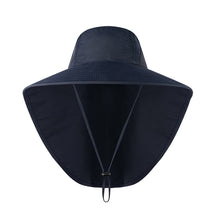 Load image into Gallery viewer, UPF40+ Fisherman Fishing Hat Sunshade Nylon Widen Brim Quick Dry Breathable Sun Shield Cycling Climbing Running Hats