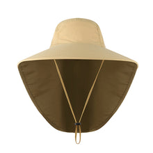 Load image into Gallery viewer, UPF40+ Fisherman Fishing Hat Sunshade Nylon Widen Brim Quick Dry Breathable Sun Shield Cycling Climbing Running Hats