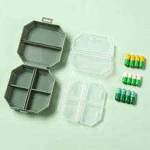 Load image into Gallery viewer, Portable Mini 6-grid Medicine Box Portable One Week Dose Medicine Box Pill Packaging Sealed Storage Box