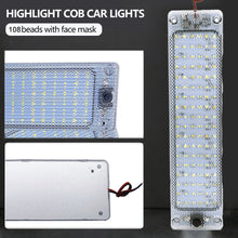 Load image into Gallery viewer, 12-24V Truck Reading Light COB 108 LED Lamp Beads High Bright Van Ceiling Carriage Light Cab Interior Lamp Indoor Light