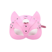 Load image into Gallery viewer, Leather SM Fox Eye Mask Ball Role Playing Mask PU Fun Mask Foreign Trade Cross Border Adult Performance Props