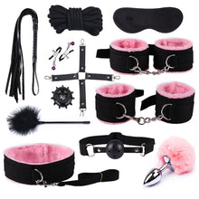 Load image into Gallery viewer, 12pcs Nylon Ribbon Plush Couple Binding Whip Whip Fun Toys Bondage Restraint Sex Toys Couples Games