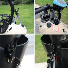 Load image into Gallery viewer, Universal Metal Motorcycle Helmet Lock Bike Handlebar Helmet Anti-theft Safety Lock Accessories wih Hooks Two Keys and Pipe Clamp