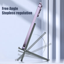 Load image into Gallery viewer, Foldable Aluminum Alloy Mobile Phone Bracket Portable Desktop Live Tablet Bracket
