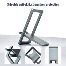 Load image into Gallery viewer, Foldable Aluminum Alloy Mobile Phone Bracket Portable Desktop Live Tablet Bracket