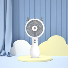 Load image into Gallery viewer, Handheld Mini Fan USB Charging Fan with Air Humidifier Conditioner 2 Speeds Adujustable Summer Cooling Fan for Camping Outdoor