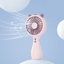 Load image into Gallery viewer, Handheld Mini Fan USB Charging Fan with Air Humidifier Conditioner 2 Speeds Adujustable Summer Cooling Fan for Camping Outdoor