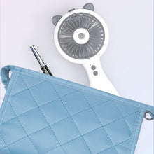 Load image into Gallery viewer, Handheld Mini Fan USB Charging Fan with Air Humidifier Conditioner 2 Speeds Adujustable Summer Cooling Fan for Camping Outdoor