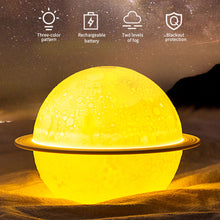 Load image into Gallery viewer, 880ml 3D Moon Lamp Air Humidifier 3 Colors Moon Night Light Humidifier LED Dimmable USB Humidificador Mist Maker
